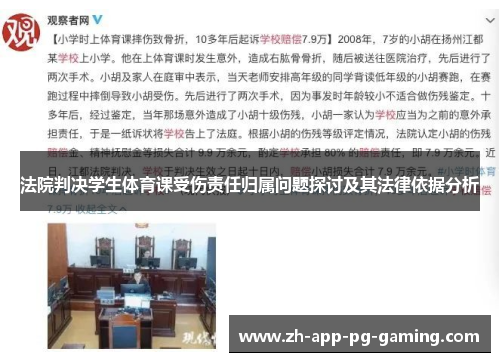 法院判决学生体育课受伤责任归属问题探讨及其法律依据分析
